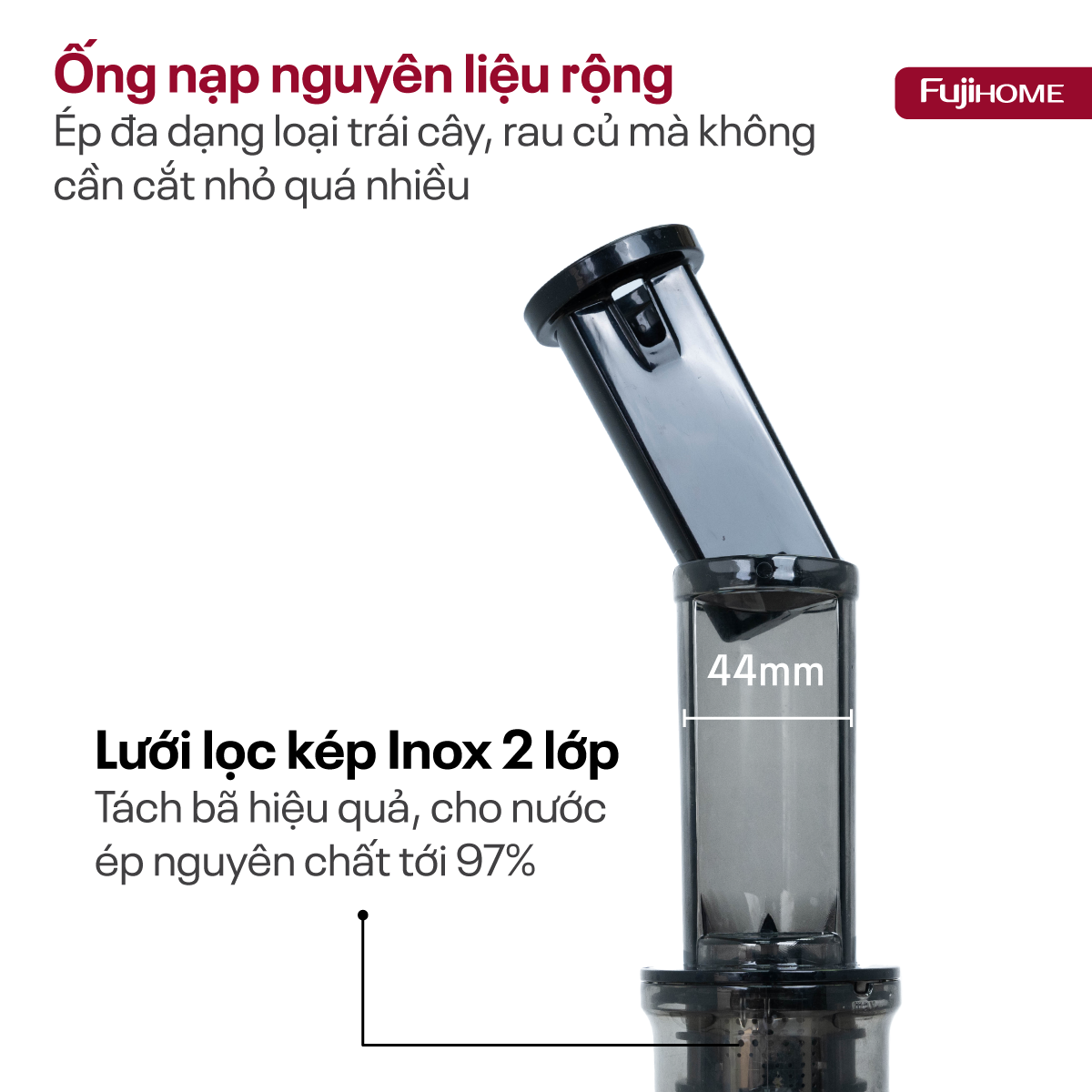 Máy ép chậm mini Fujihome SJ06
