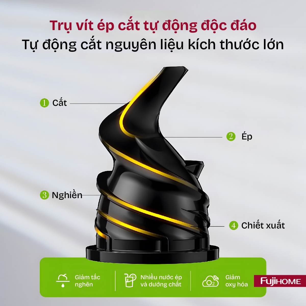 Máy ép chậm mini Fujihome SJ08