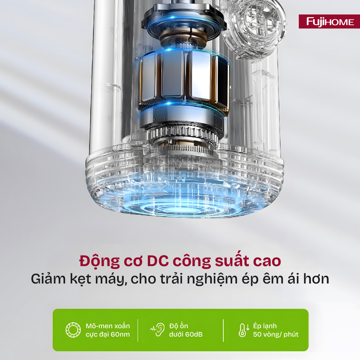 Máy ép chậm mini Fujihome SJ08