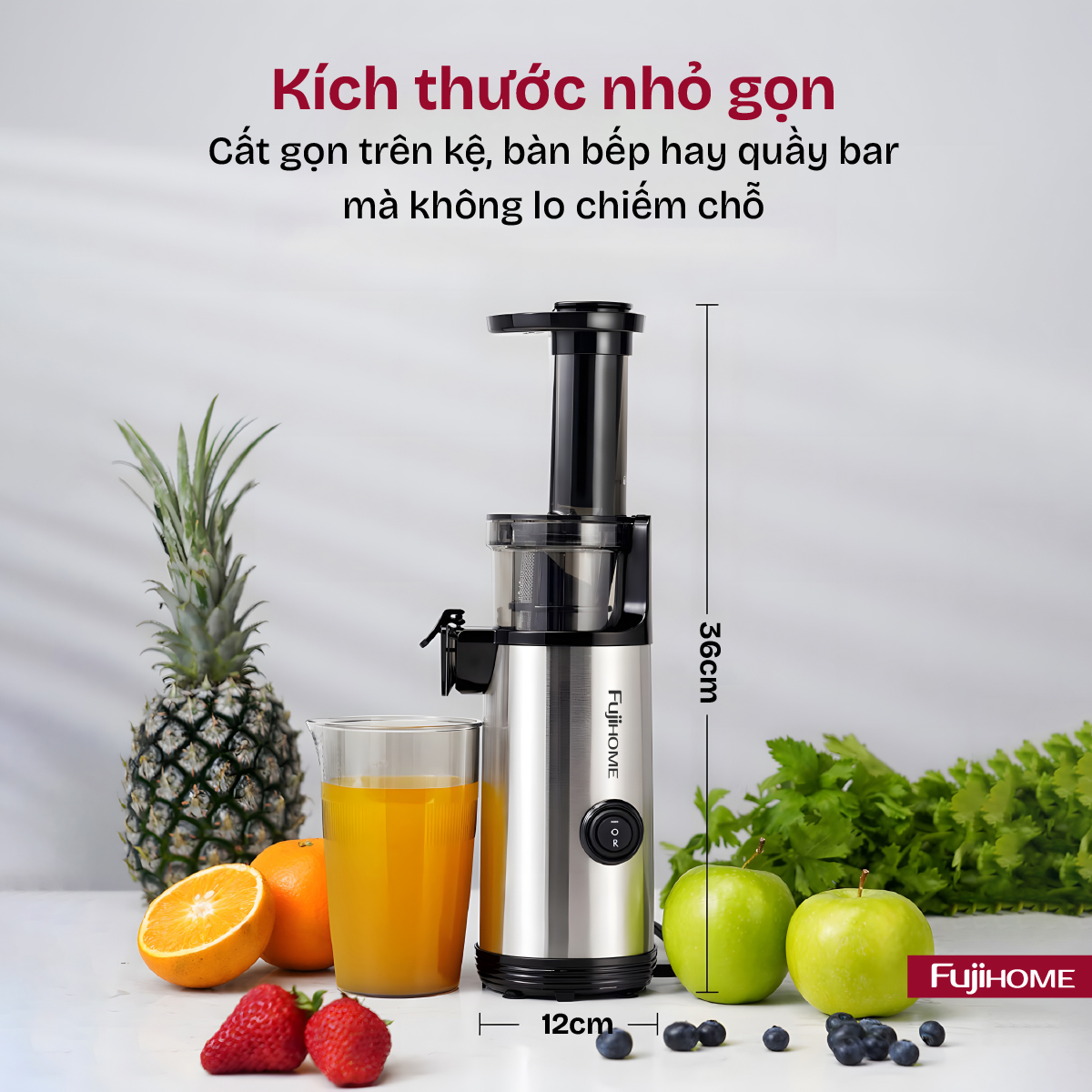 Máy ép chậm mini Fujihome SJ08
