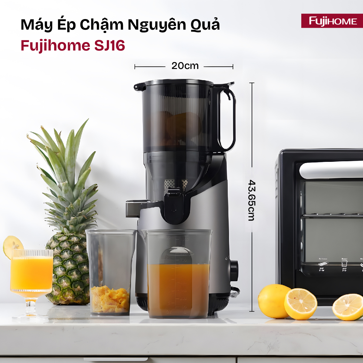 Máy ép chậm nguyên quả Fujihome SJ16