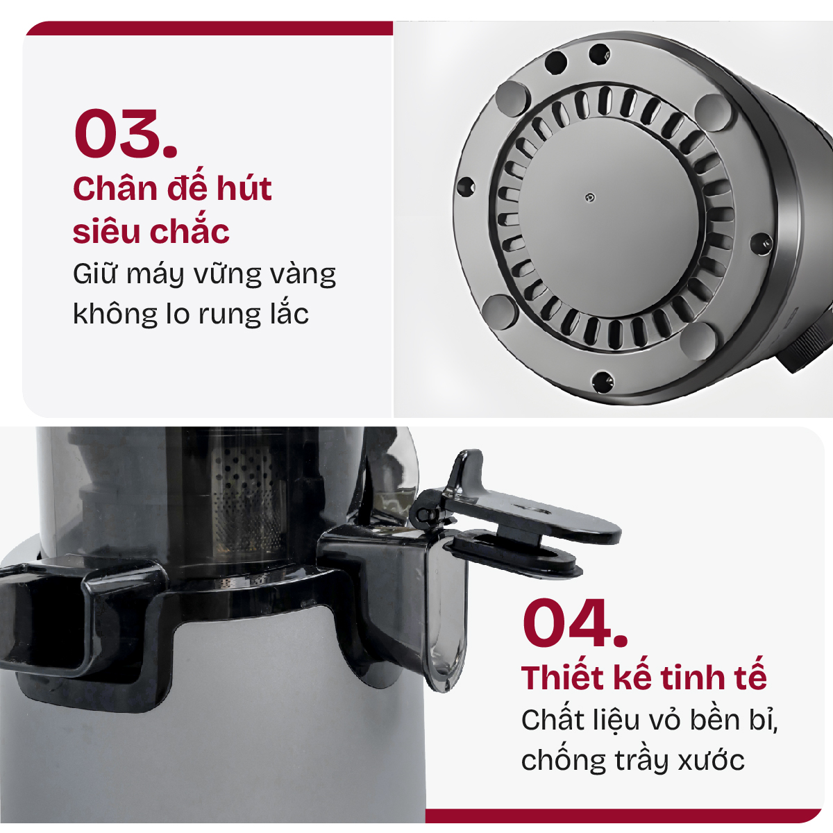 Máy ép chậm nguyên quả Fujihome SJ16