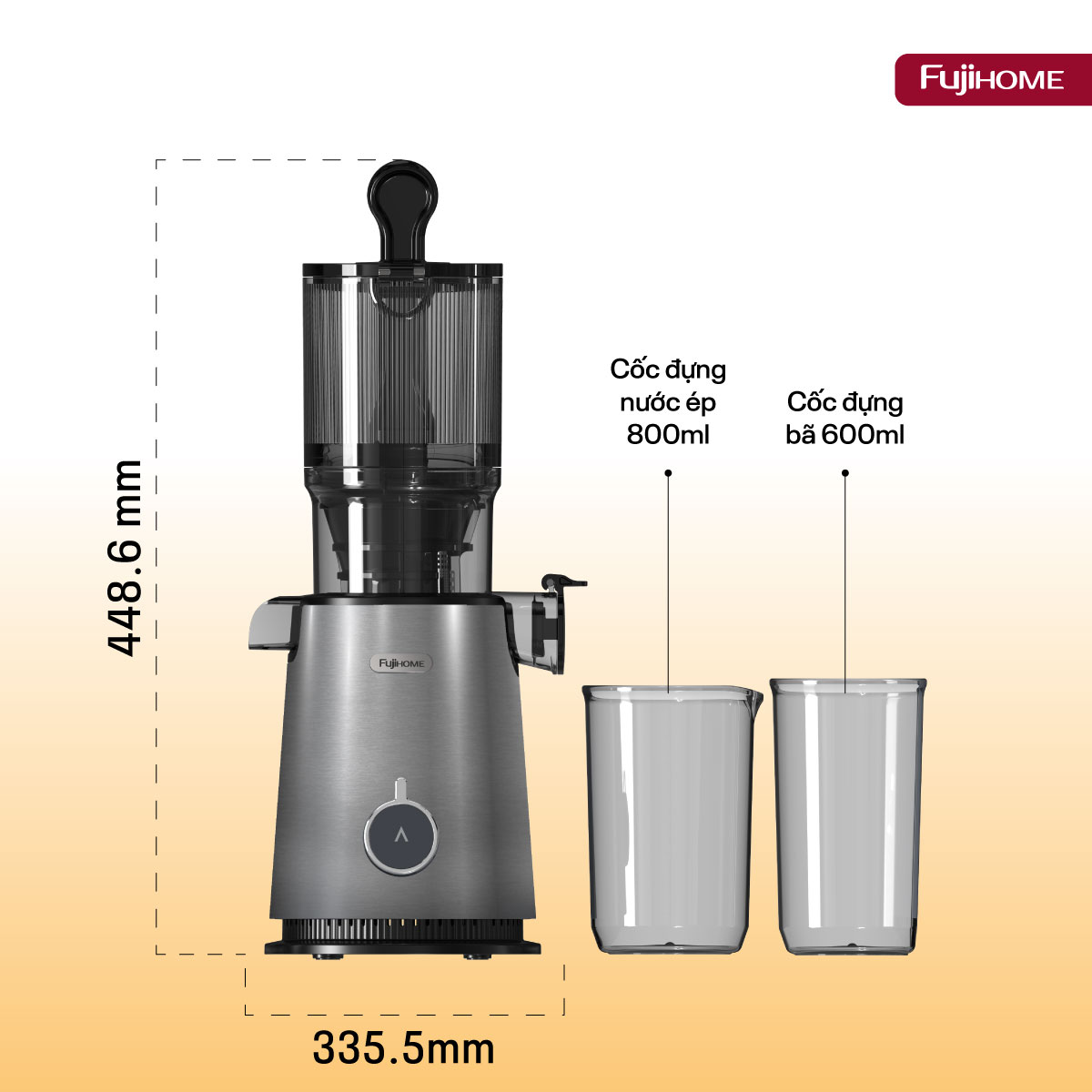 Máy ép chậm nguyên quả Fujihome SJ50C