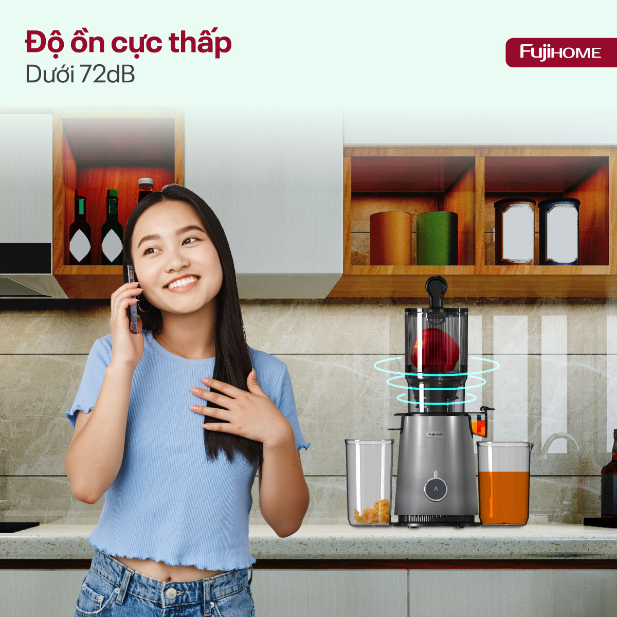 Máy ép chậm nguyên quả Fujihome SJ50C