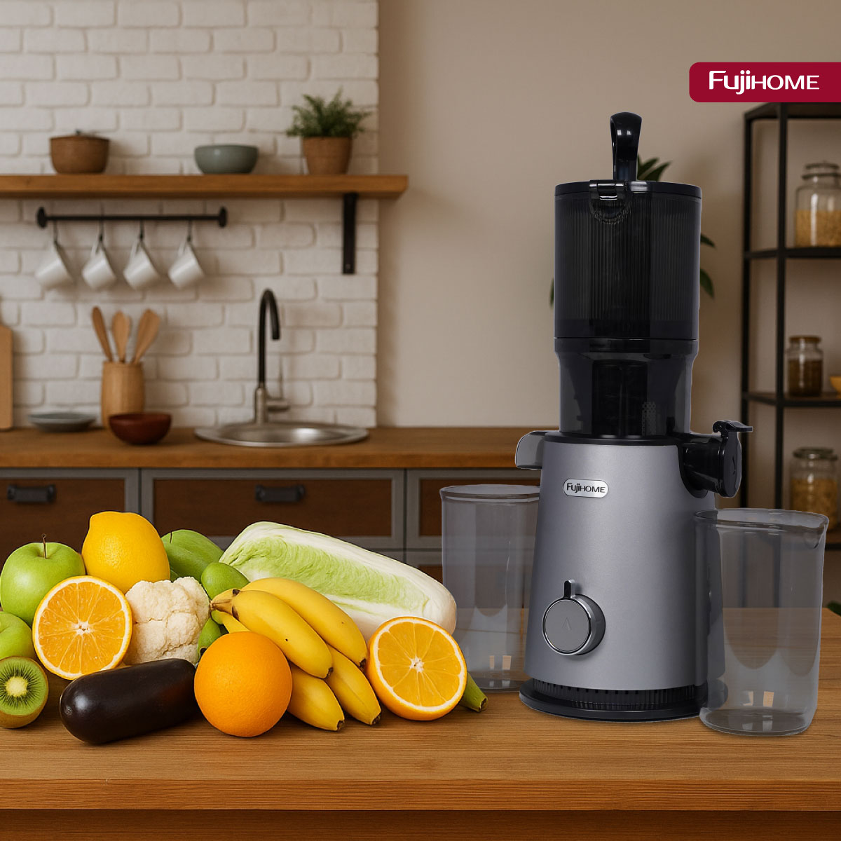 Máy ép chậm nguyên quả Fujihome SJ50C