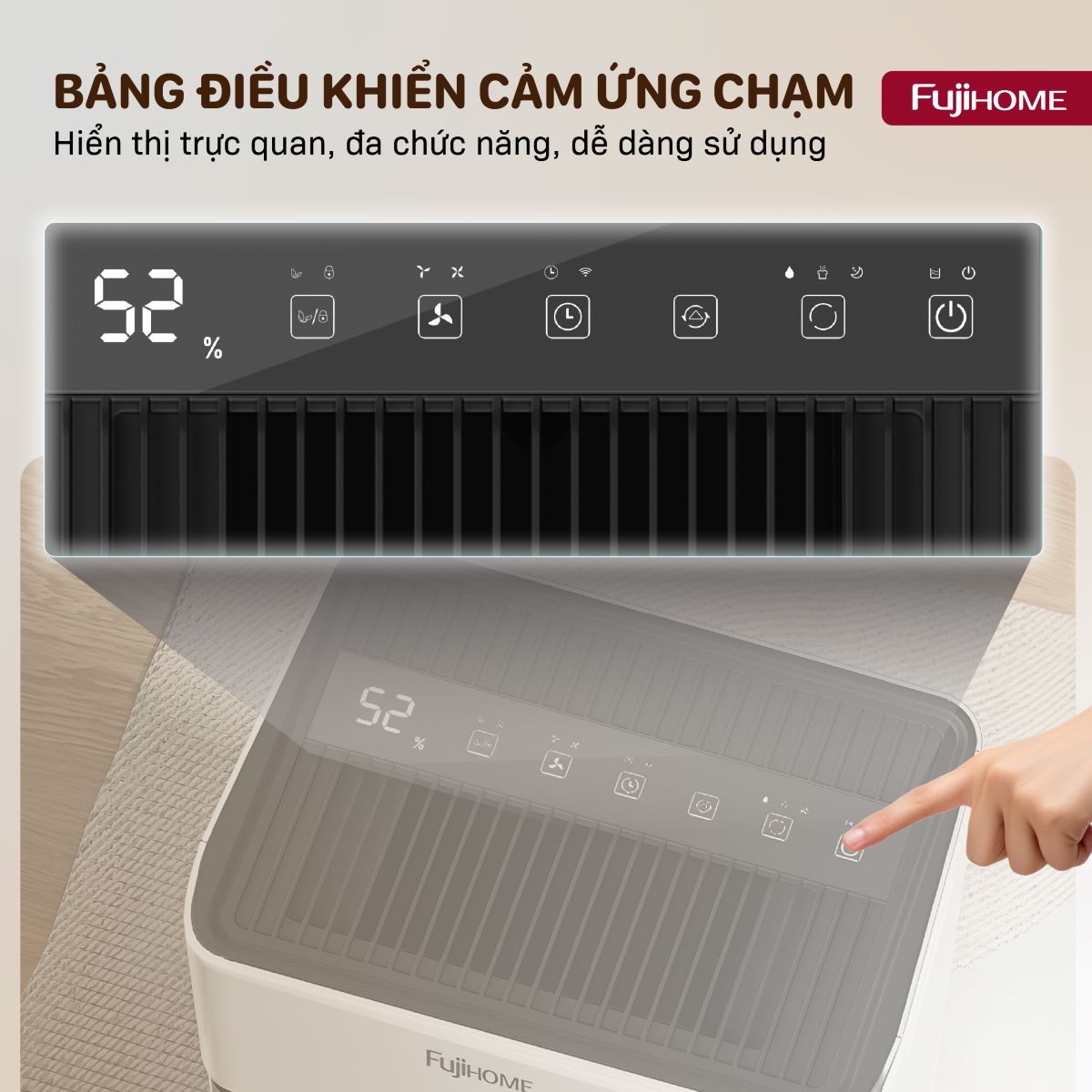 Máy hút ẩm dân dụng Fujihome DH07