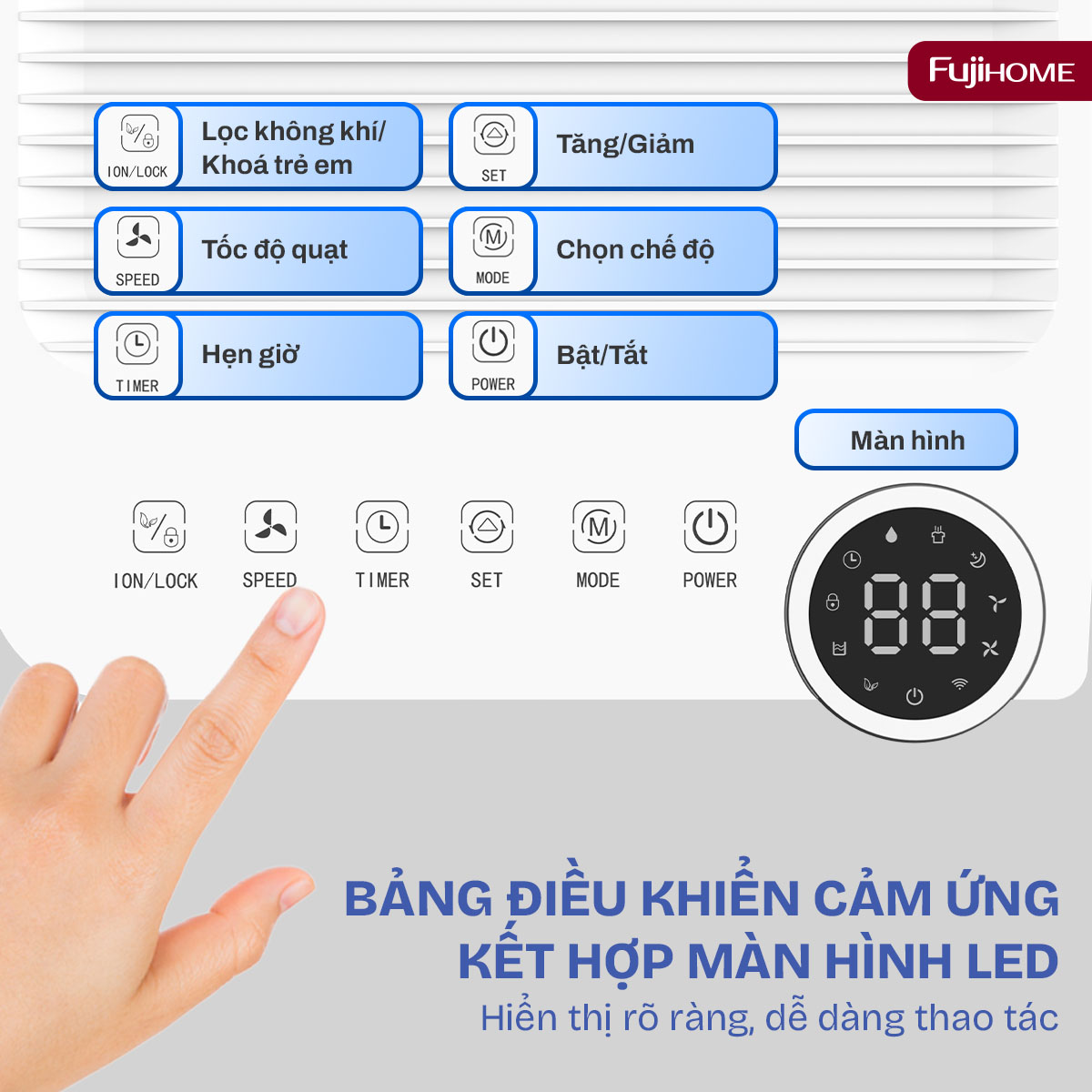 Máy hút ẩm dân dụng Fujihome DH10NEW