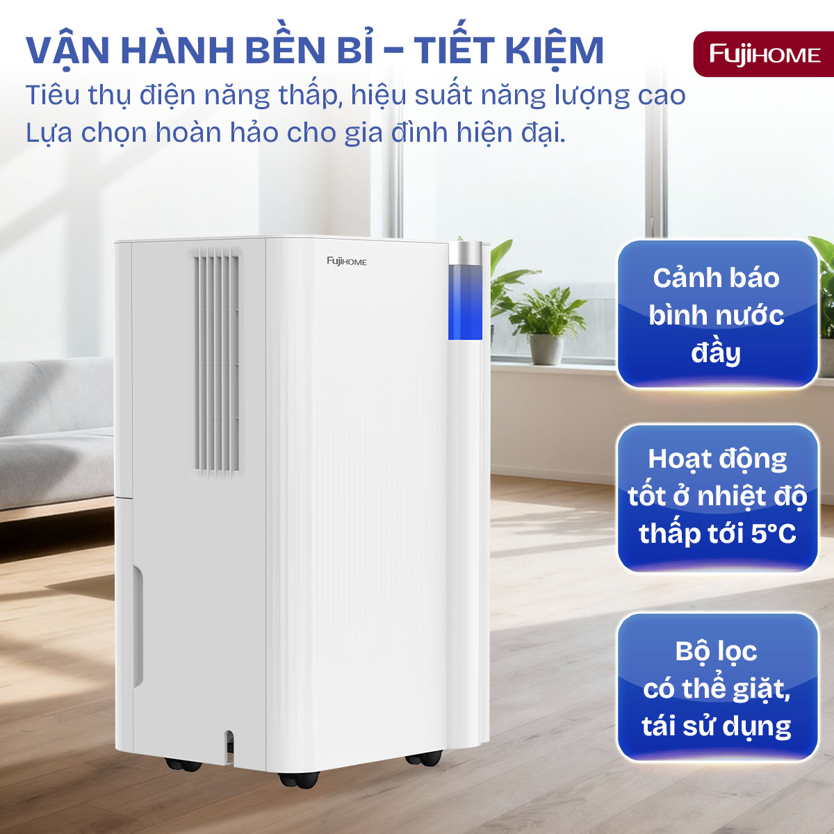 Máy hút ẩm dân dụng Fujihome DH10NEW