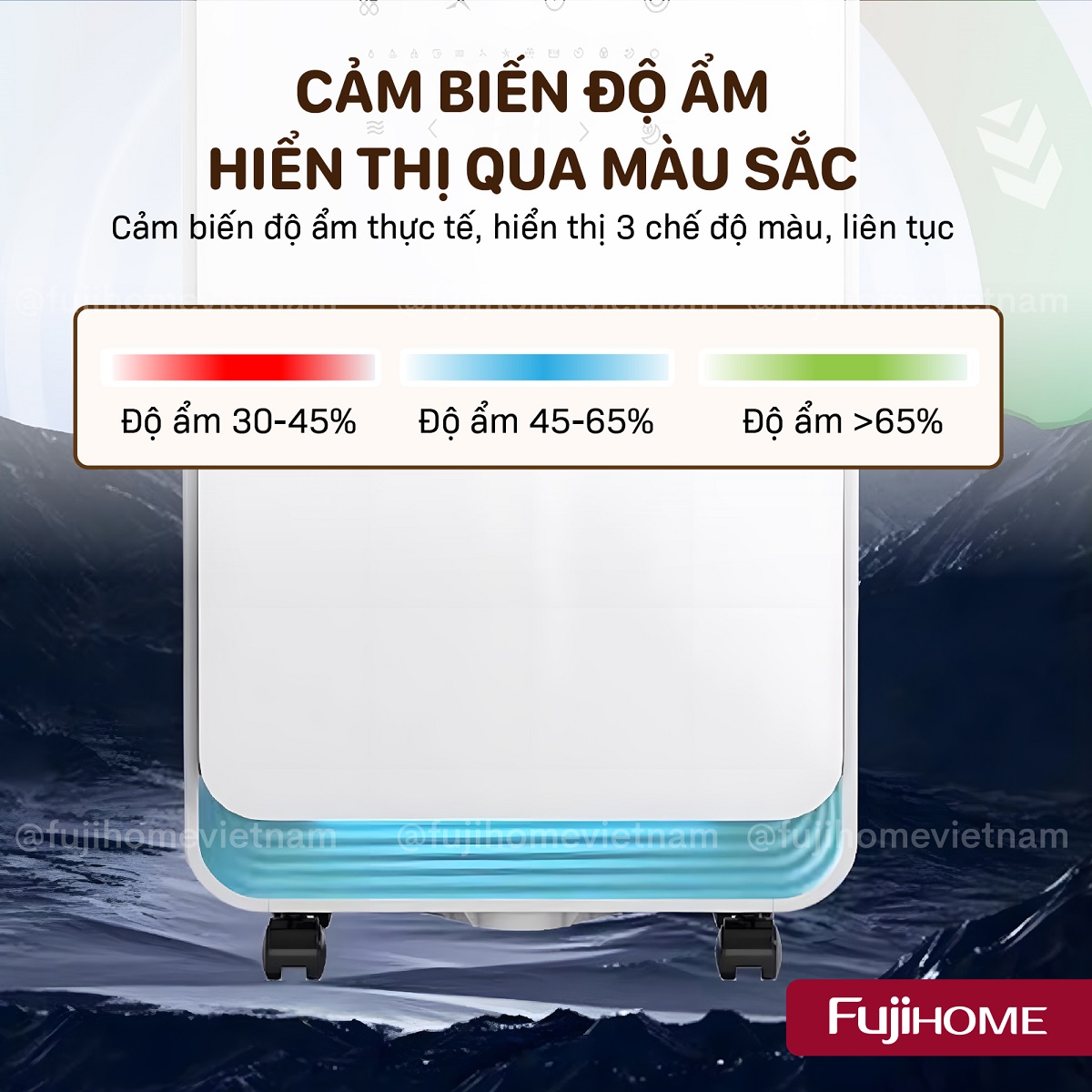 Máy hút ẩm dân dụng Fujihome DH12NEW