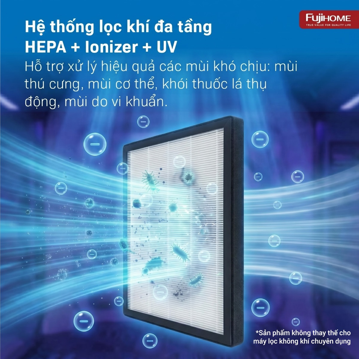 Máy hút ẩm dân dụng Fujihome DH14W-HEPA