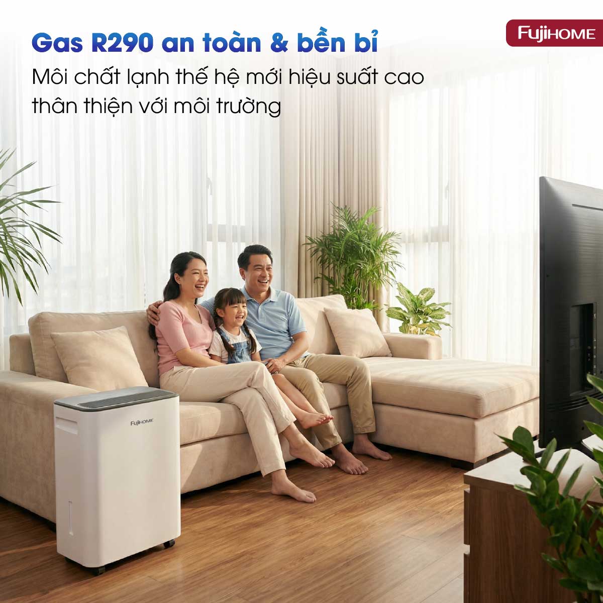 Máy hút ẩm dân dụng Fujihome DH16LITE