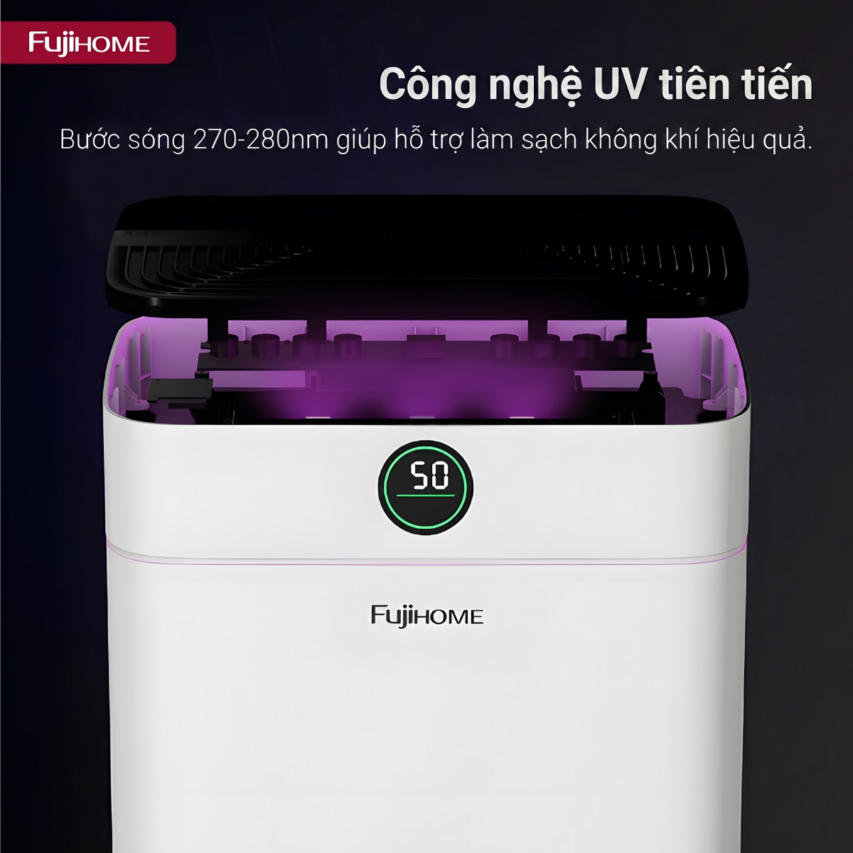Máy hút ẩm dân dụng Fujihome DH16NW