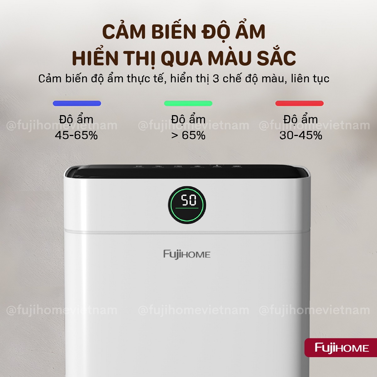 Máy hút ẩm dân dụng Fujihome DH16NW 