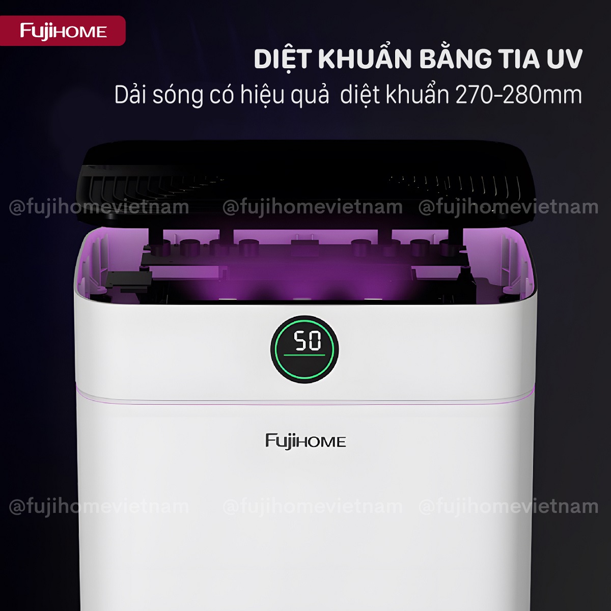 Máy hút ẩm dân dụng Fujihome DH16NW 