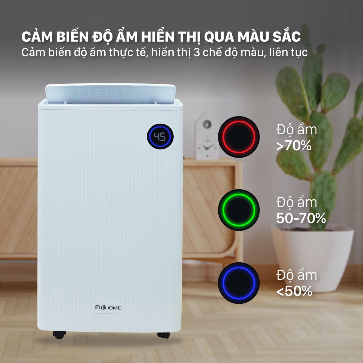 Máy hút ẩm dân dụng Fujihome DH25-HEPA-NEW