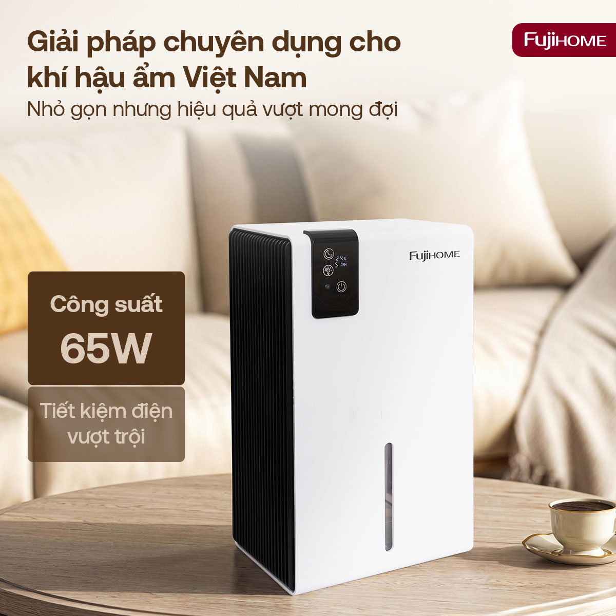 Máy hút ẩm bán dẫn mini Fujihome DHP23-MINI