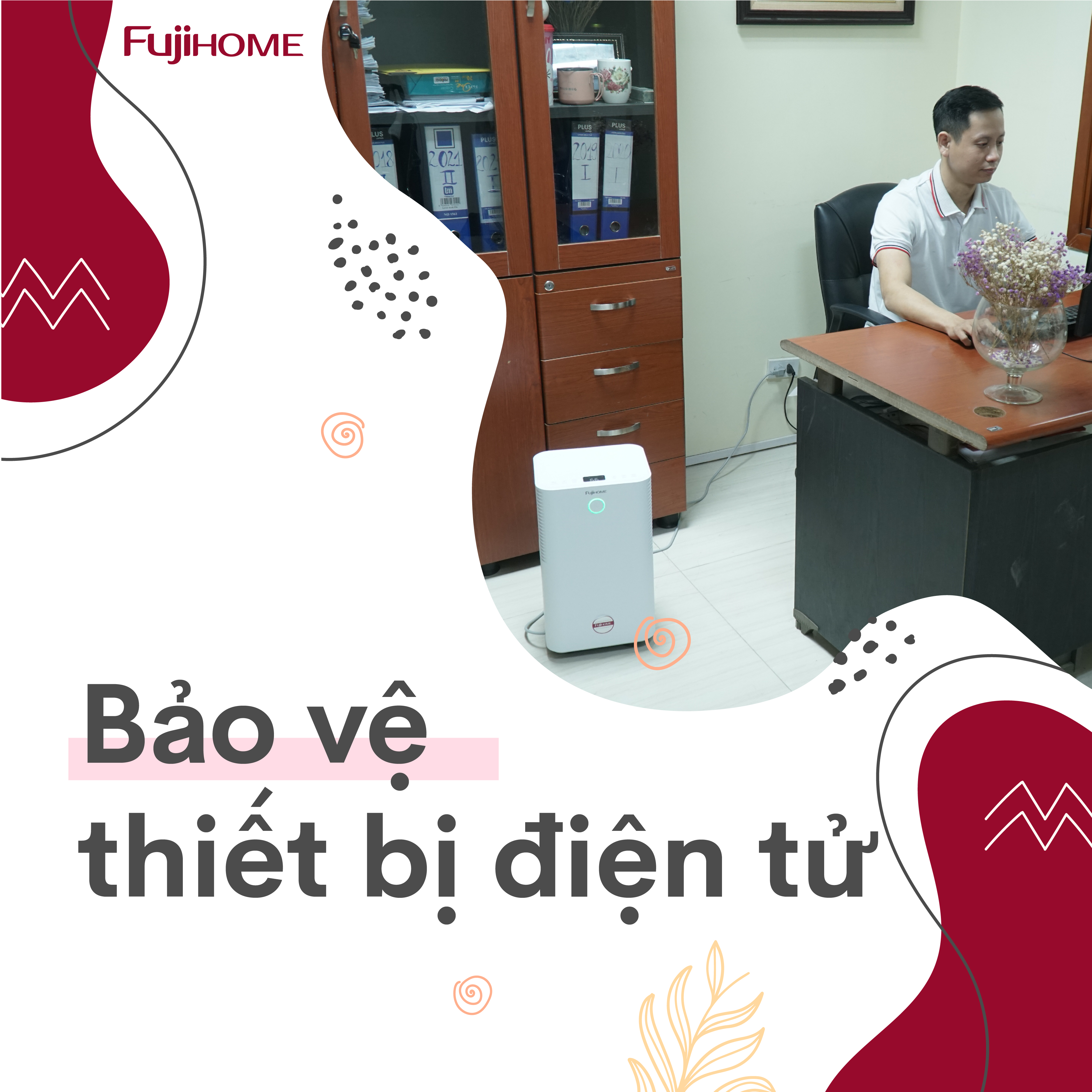 may hut am bảo vệ thiết bị điện tử