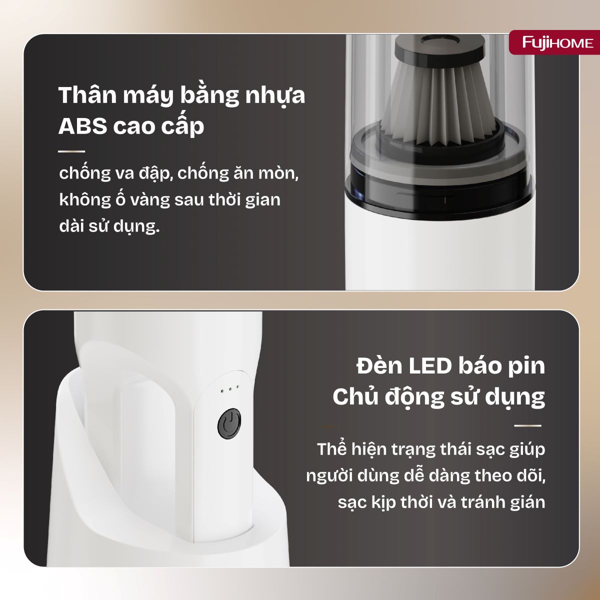 Máy hút bụi cầm tay không dây Fujihome VC01