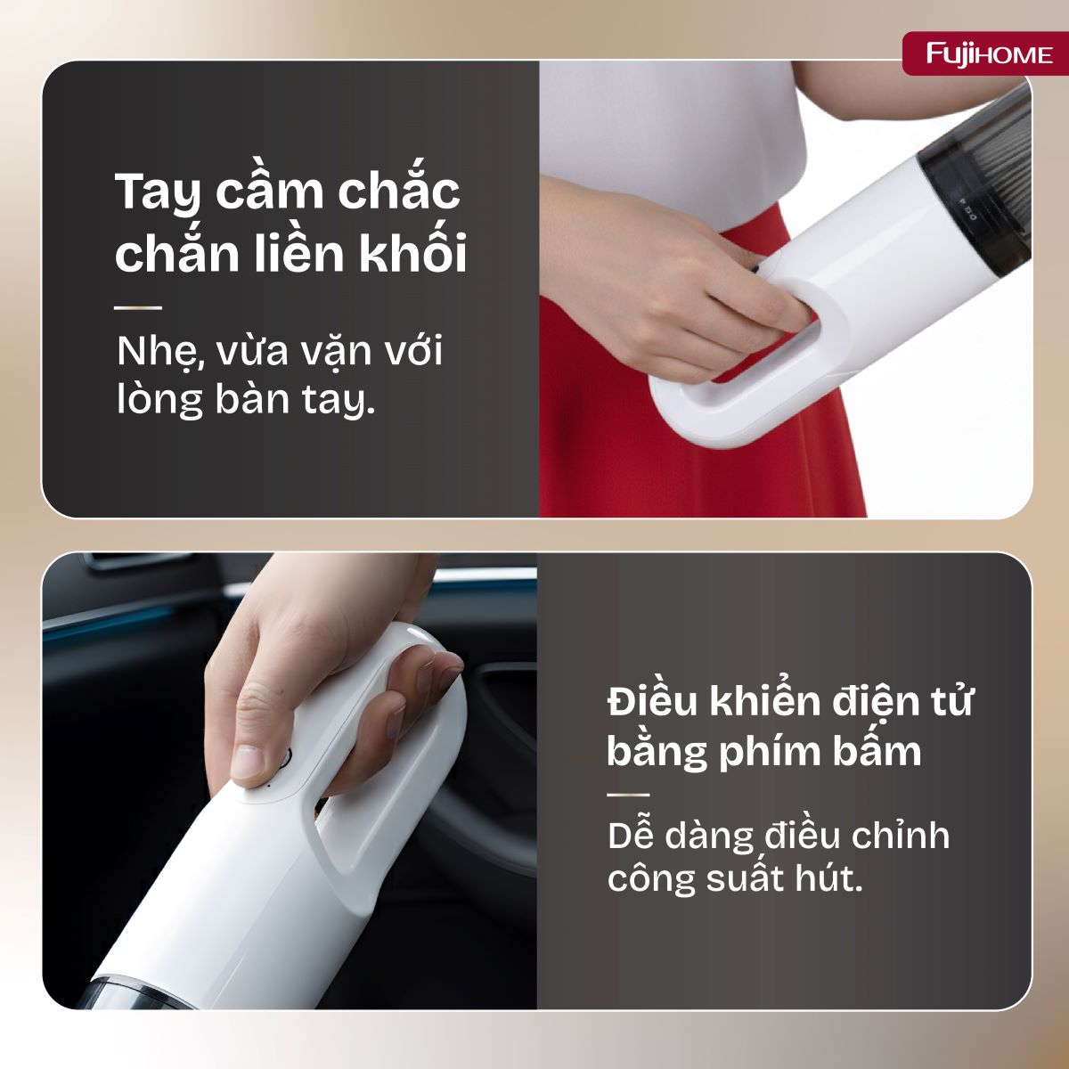 Máy hút bụi cầm tay không dây Fujihome VC01