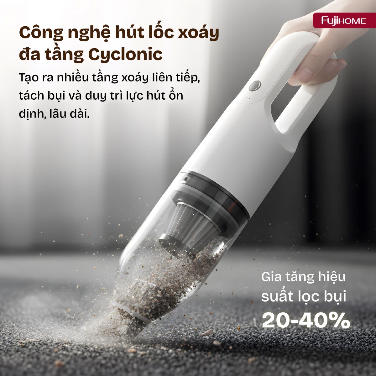Máy hút bụi cầm tay không dây Fujihome VC01