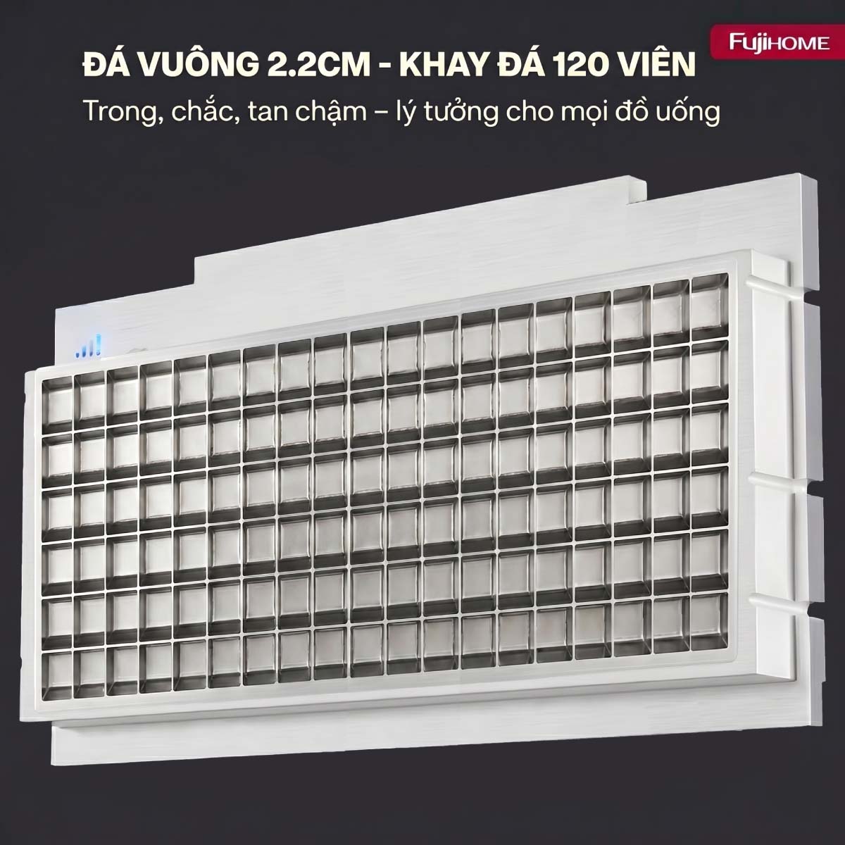 Máy làm đá thương mại tích hợp lọc nước UF Fujihome IM120 chuẩn sạch cho kinh doanh hiện đại