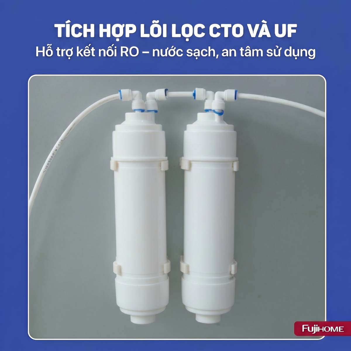 Máy làm đá thương mại tích hợp lọc nước UF Fujihome IM120 chuẩn sạch cho kinh doanh hiện đại