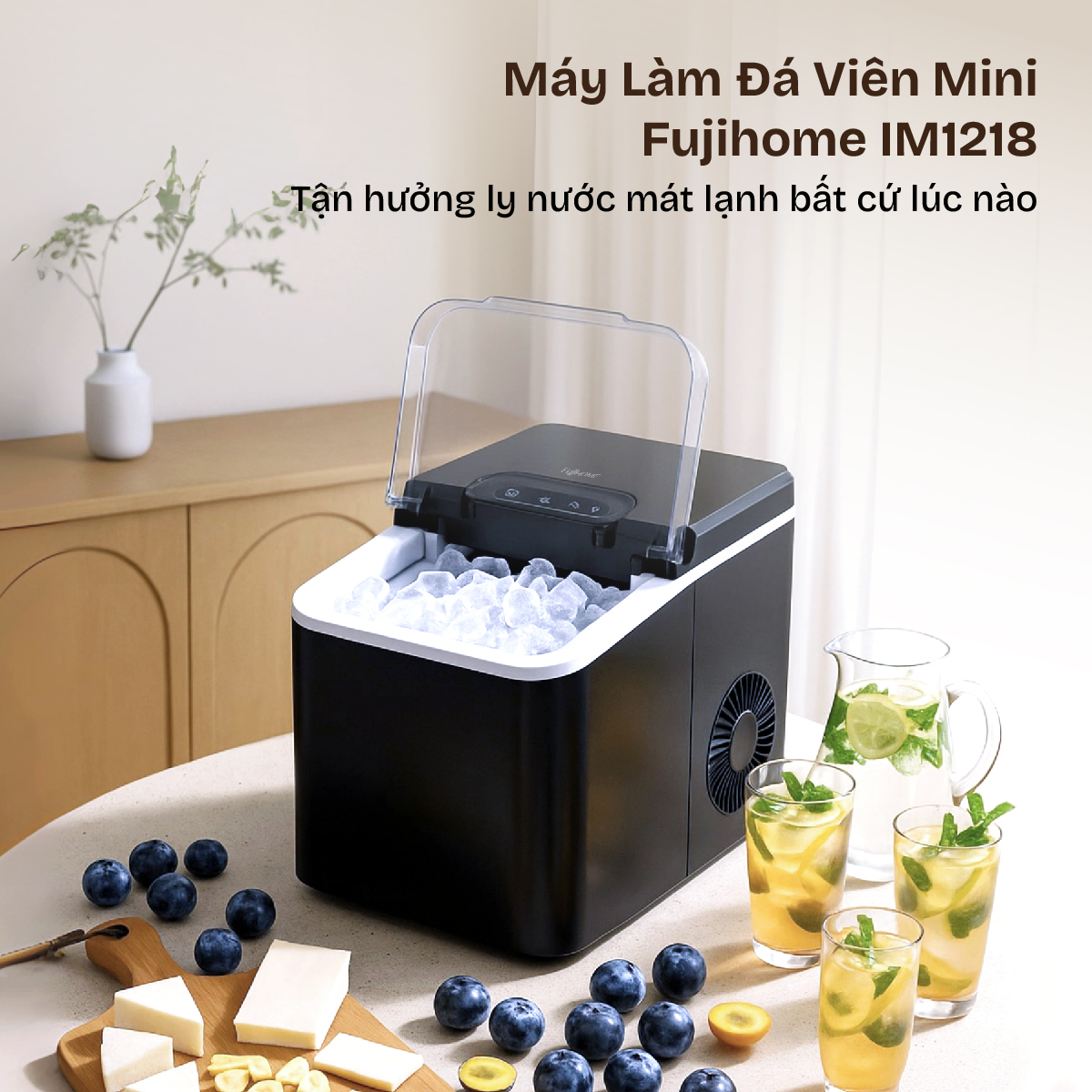 Máy làm đá viên mini Fujihome IM1218