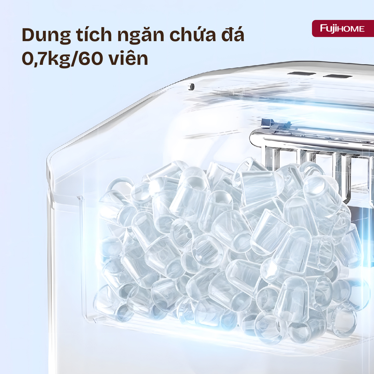 Máy làm đá viên mini Fujihome IM1218