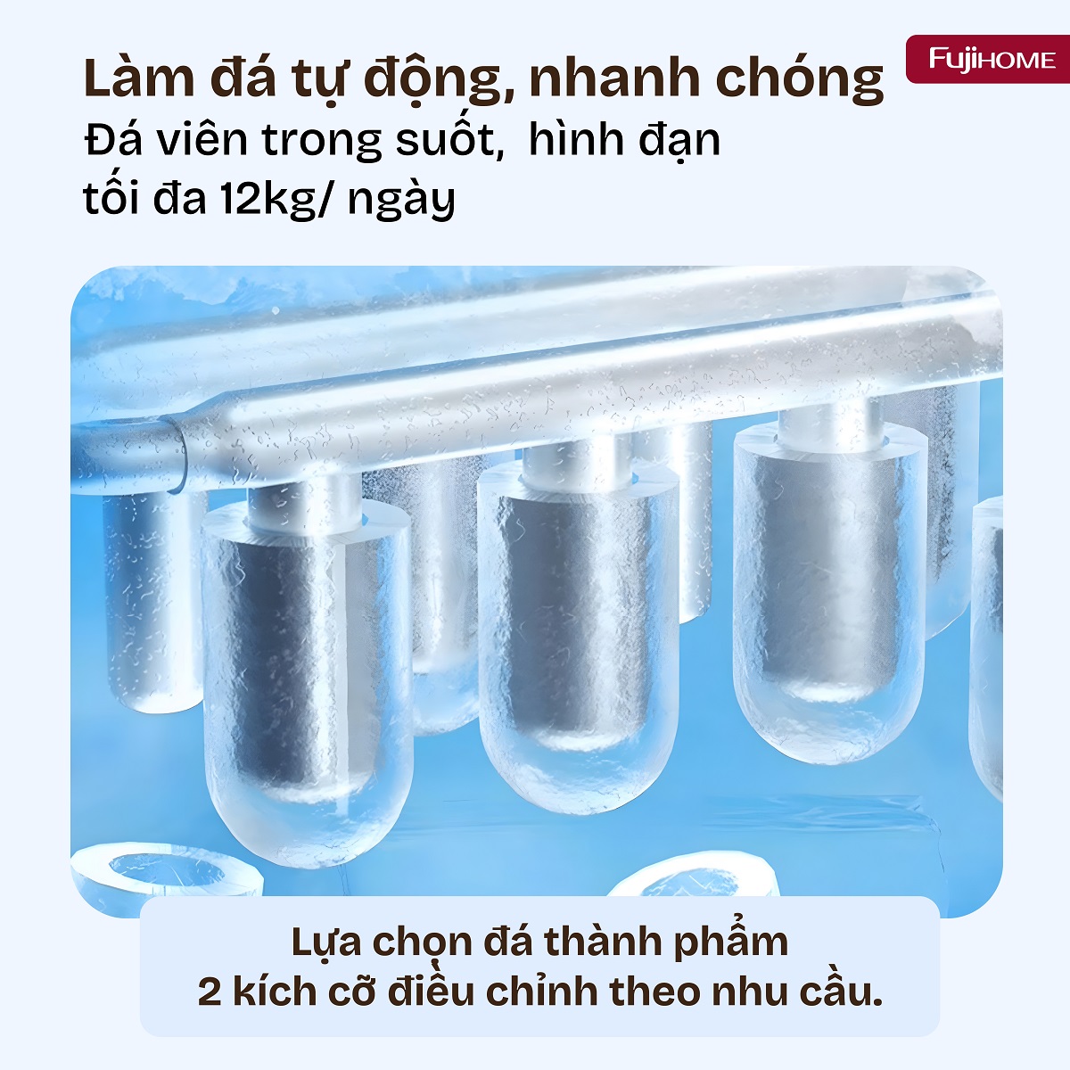 Máy làm đá mini Fujihome IM12N