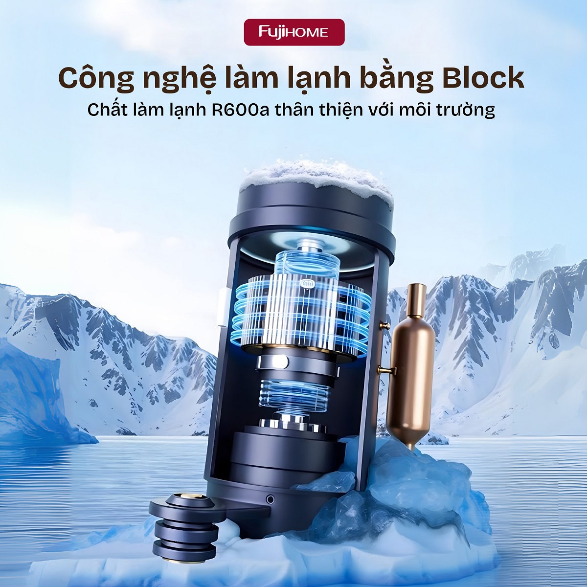 Máy làm đá mini Fujihome IM12N
