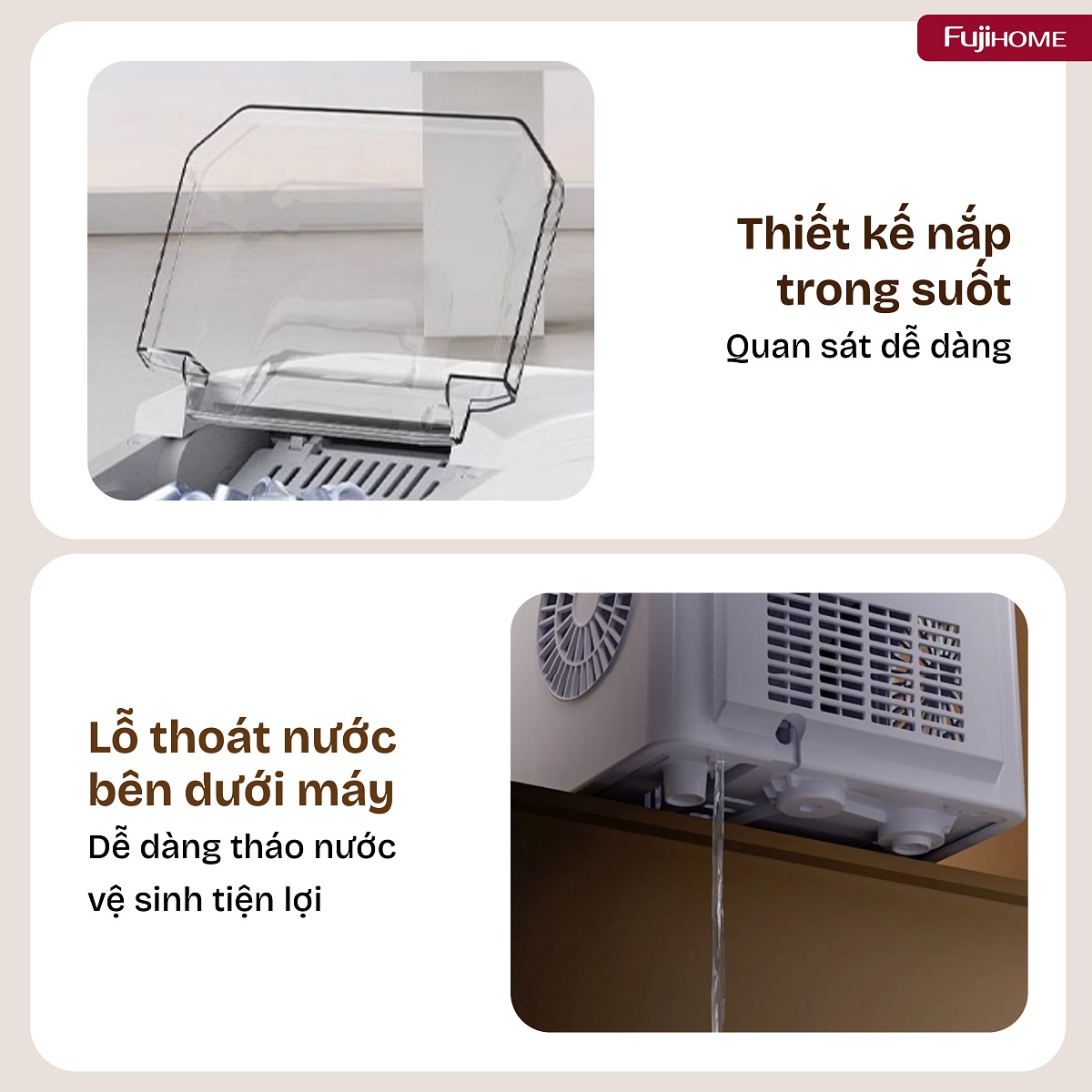 Máy làm đá mini Fujihome IM12N