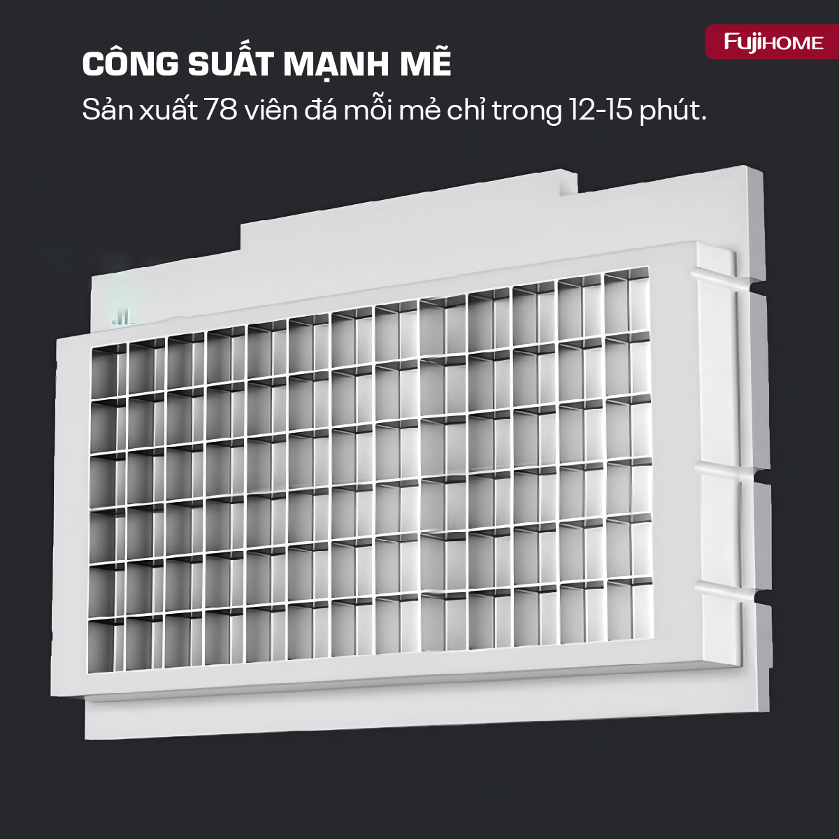 Máy làm đá thương mại kèm lọc nước UF Fujihome IM70C
