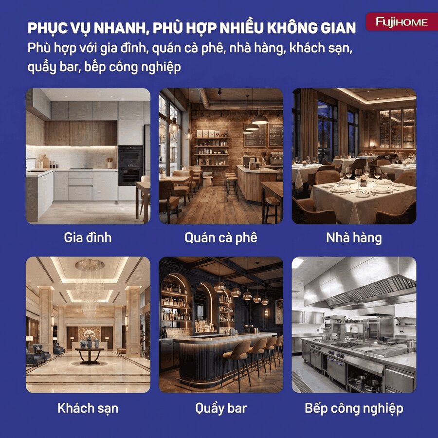 Máy làm đá thương mại tích hợp lọc nước UF Fujihome IM90