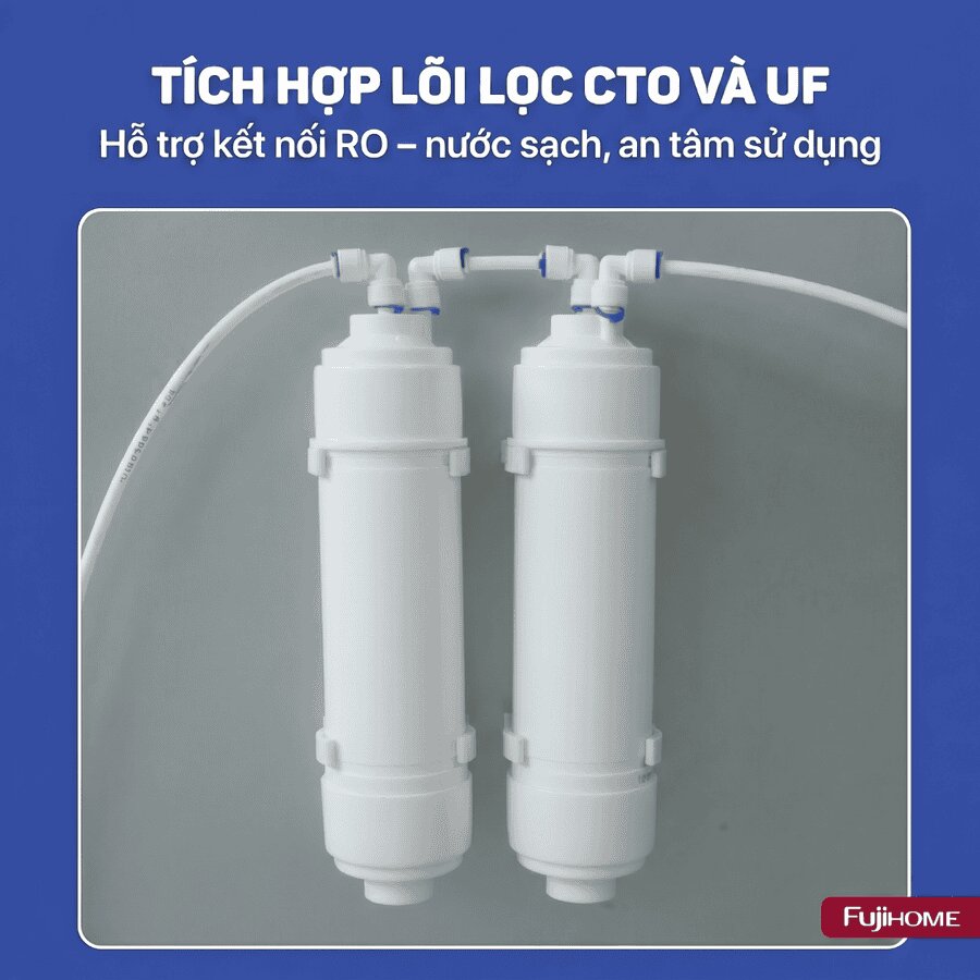 Máy làm đá thương mại tích hợp lọc nước UF Fujihome IM90