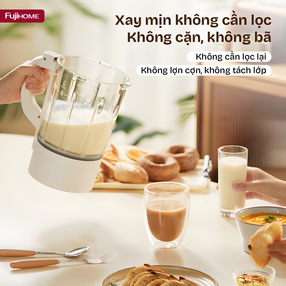 Máy làm sữa hạt đa năng Fujihome SM01A