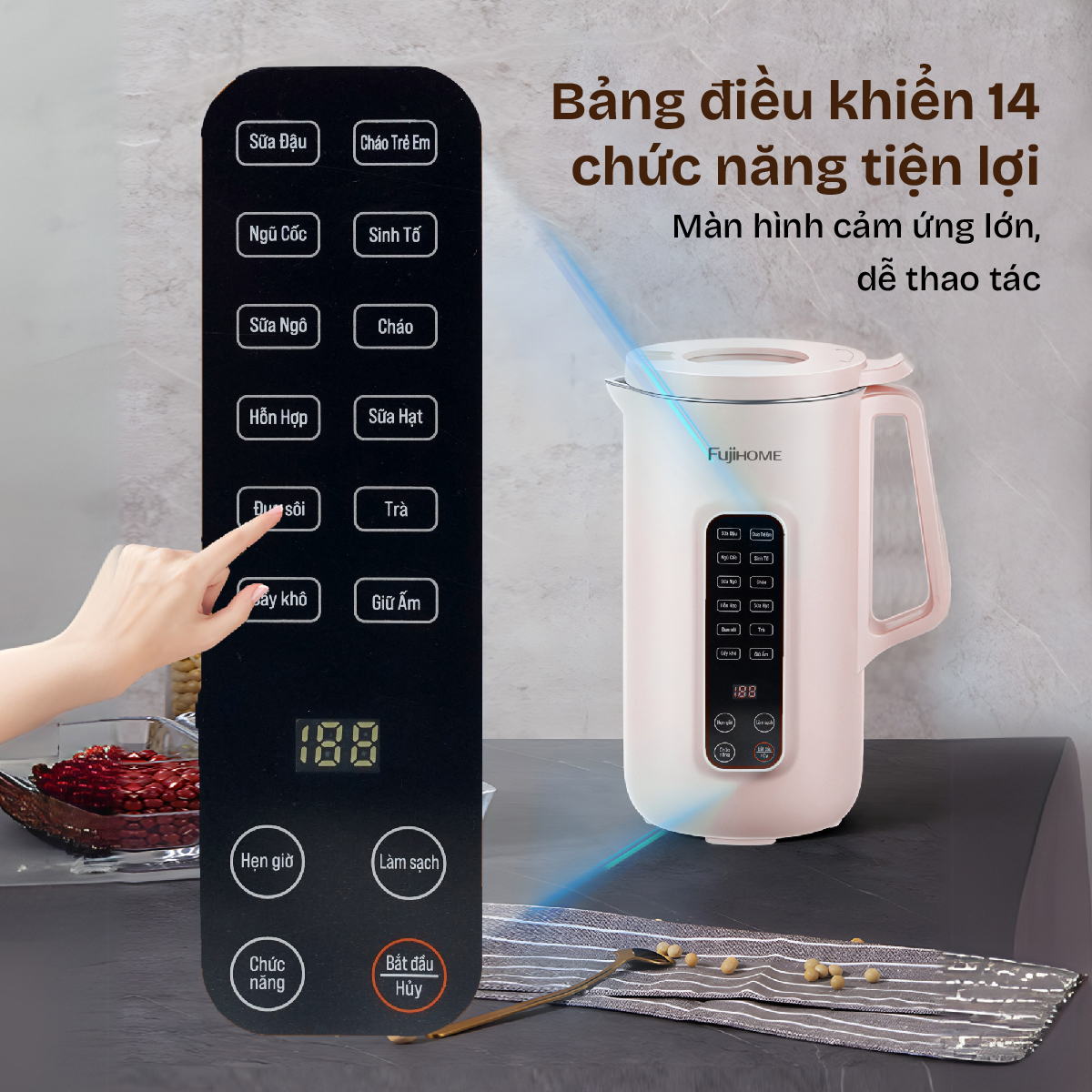 Máy làm sữa hạt đa năng Fujihome SM1626