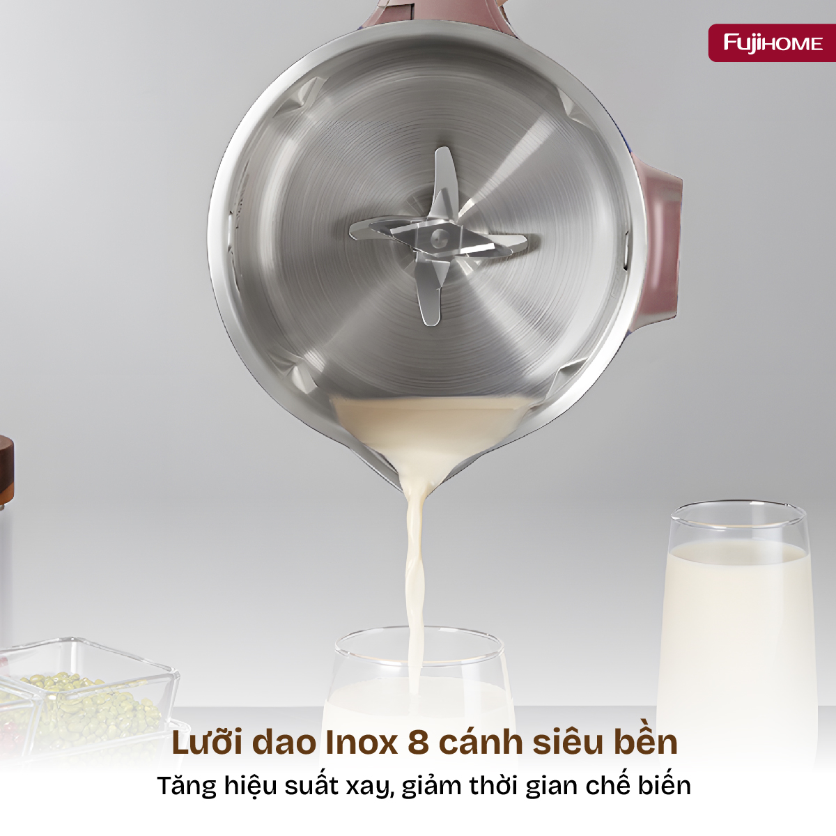 Máy làm sữa hạt đa năng Fujihome SM1626