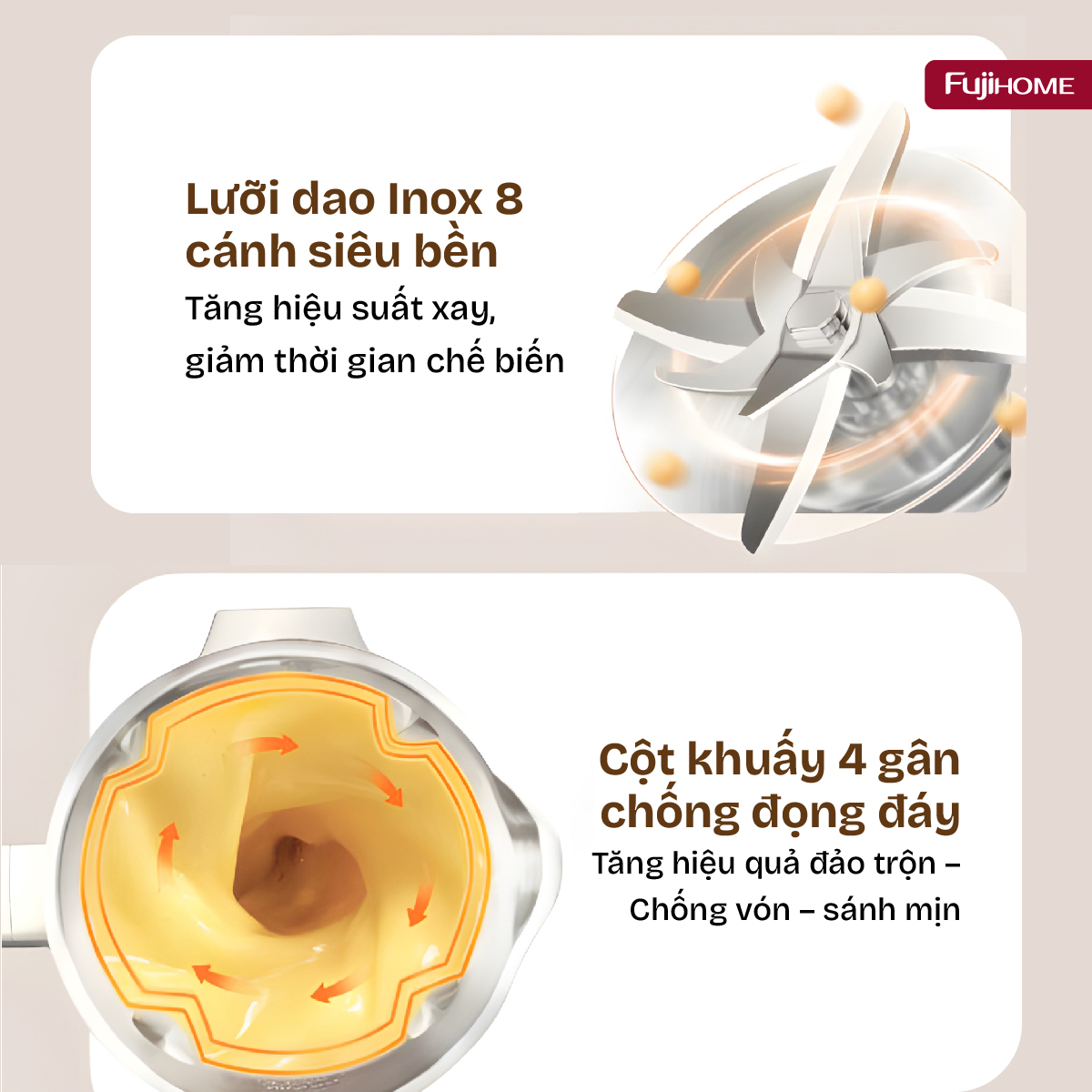 Máy làm sữa hạt đa năng Fujihome SM1636