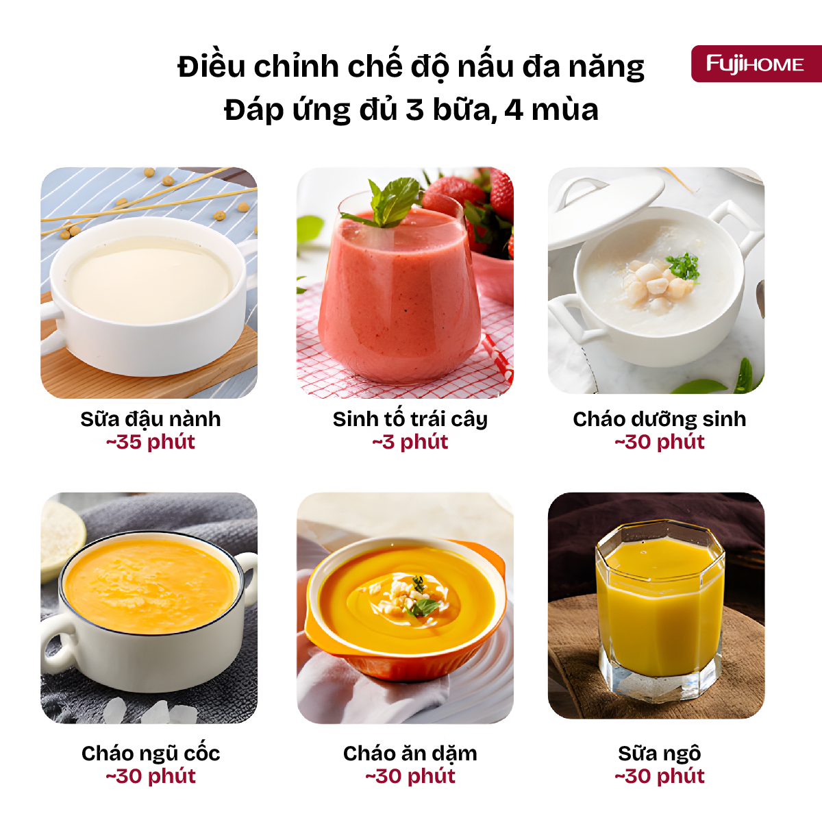 Máy làm sữa hạt đa năng Fujihome SM1636