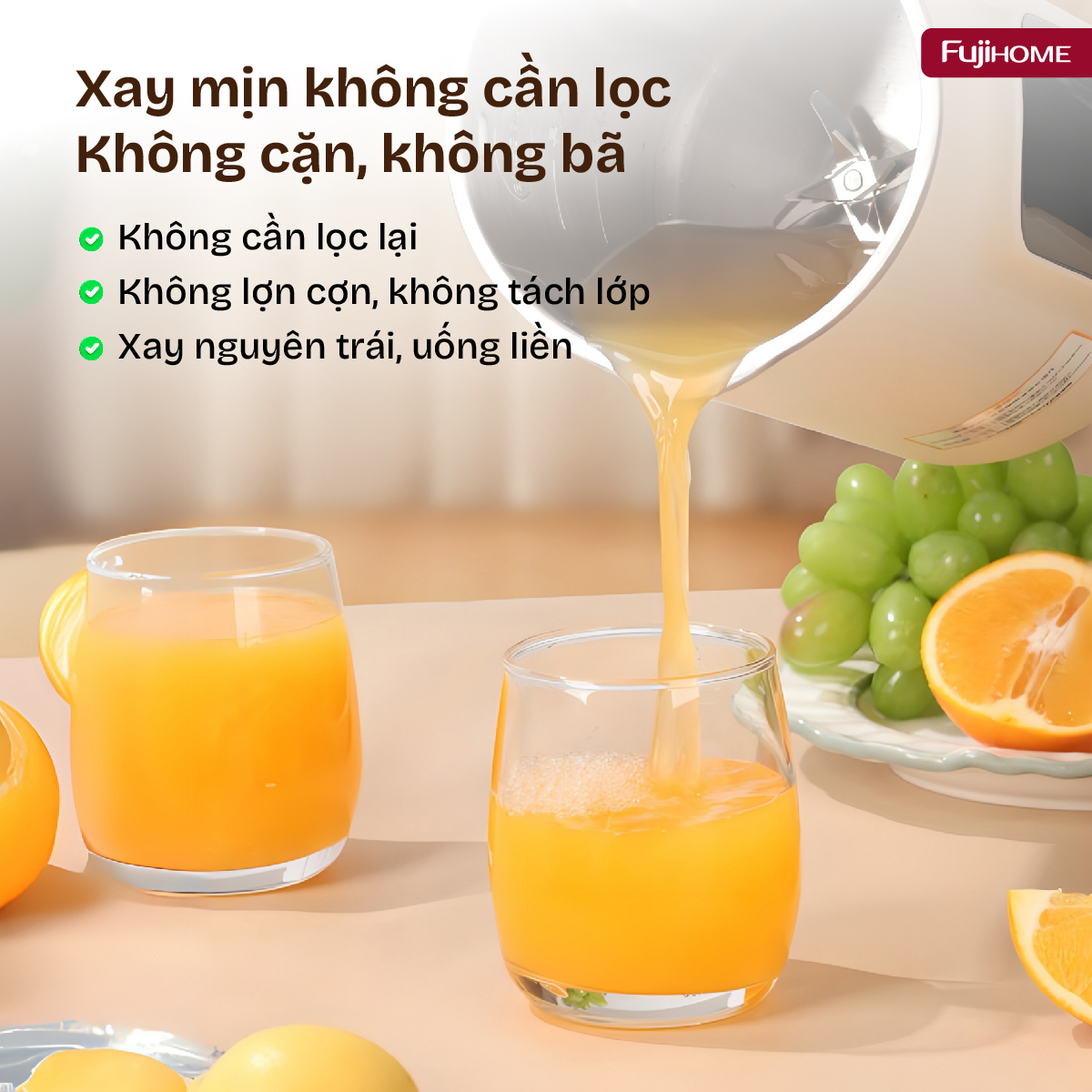 Máy làm sữa hạt đa năng Fujihome SM1636