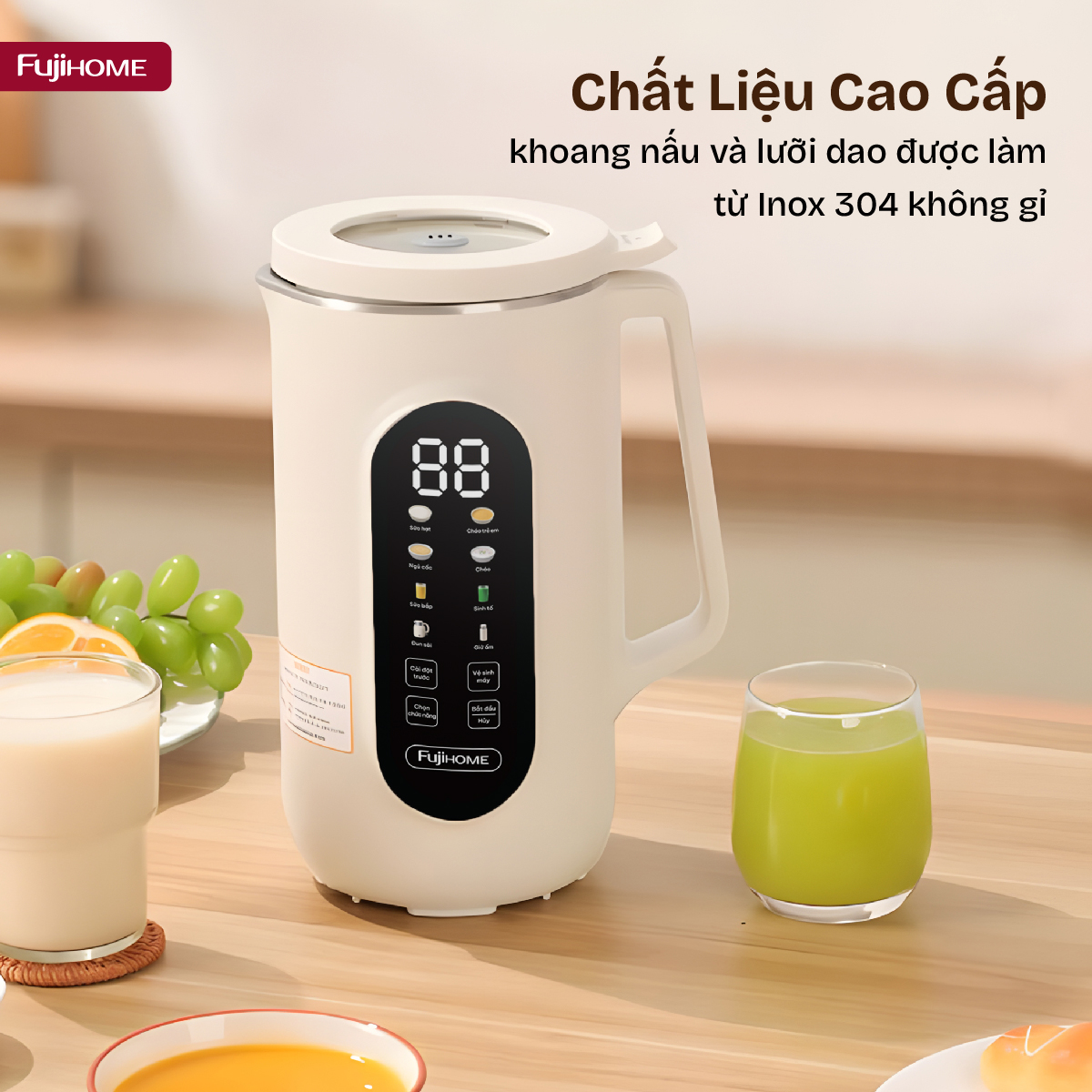 Máy làm sữa hạt đa năng Fujihome SM1636