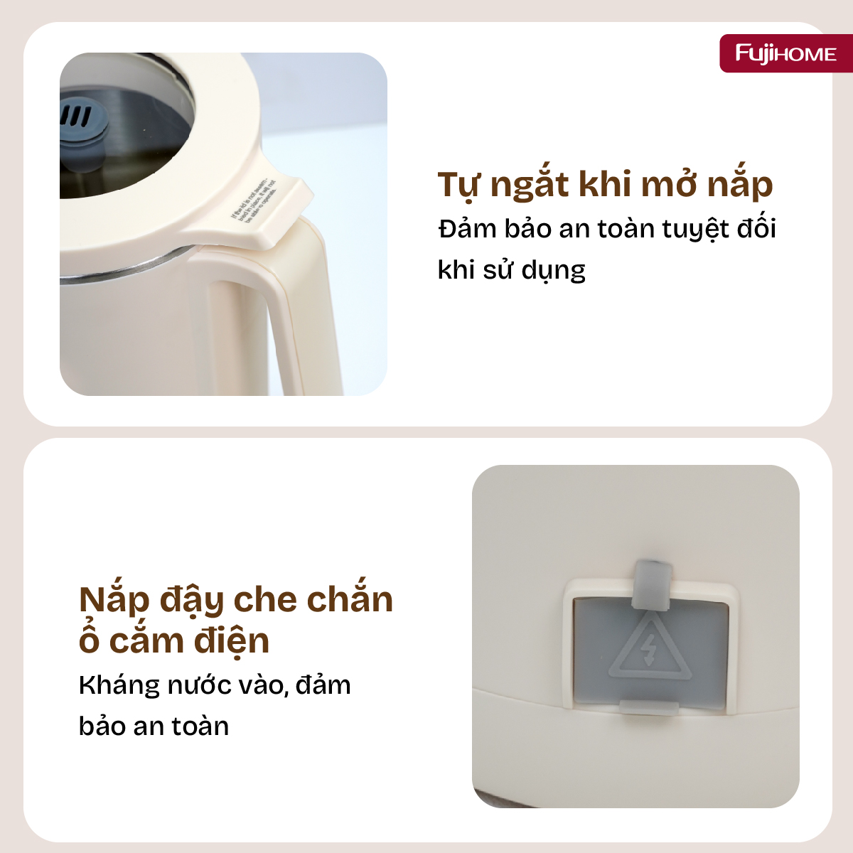 Máy làm sữa hạt đa năng Fujihome SM1636