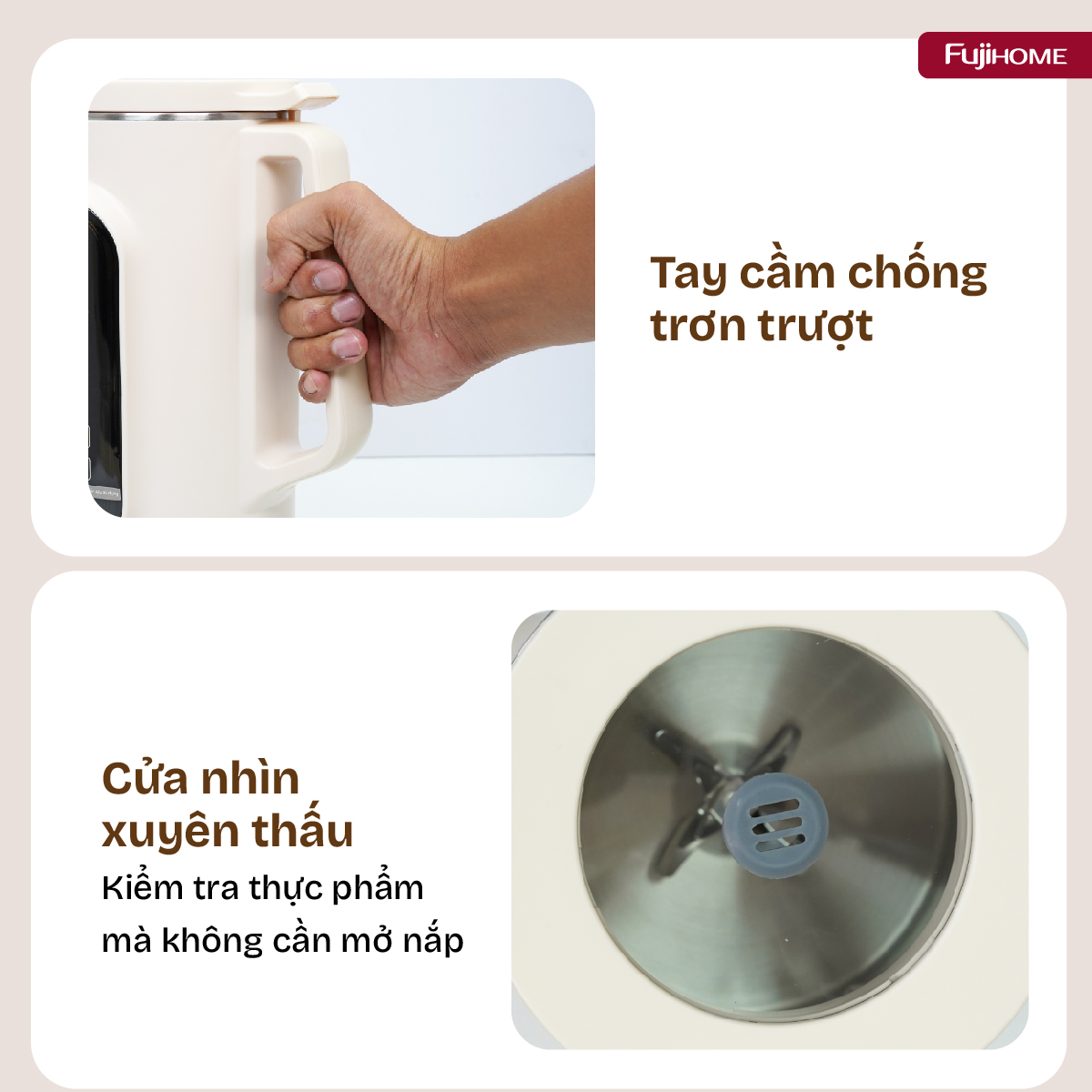 Máy làm sữa hạt đa năng Fujihome SM1636