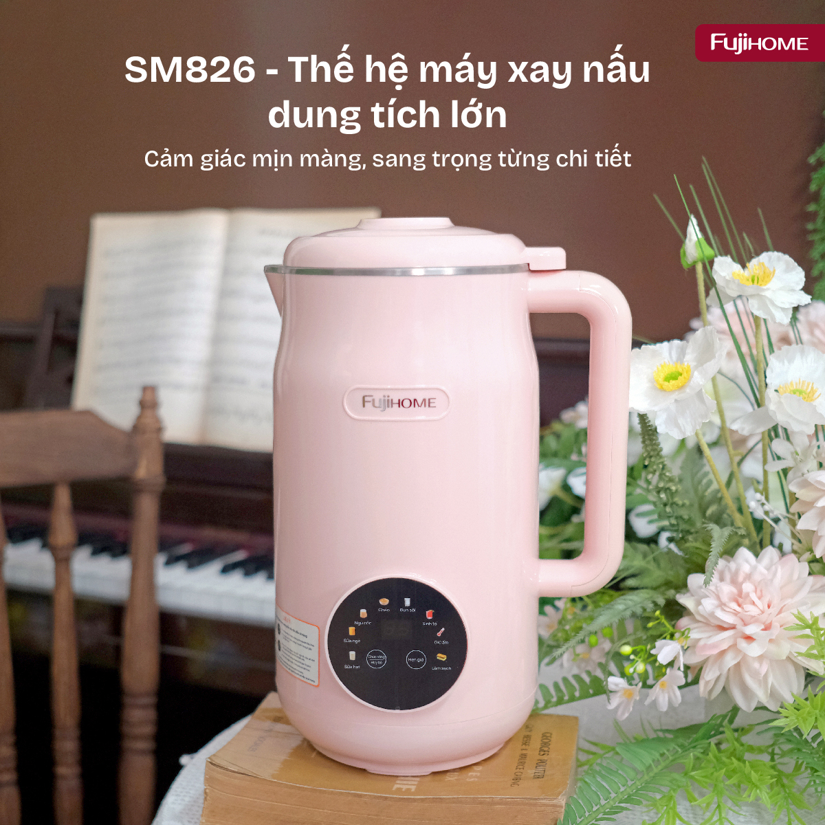Máy làm sữa hạt đa năng Fujihome SM826
