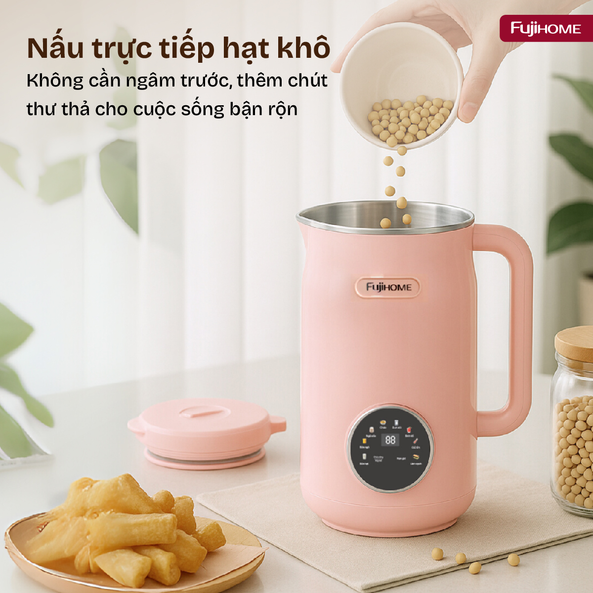 Máy làm sữa hạt đa năng Fujihome SM826
