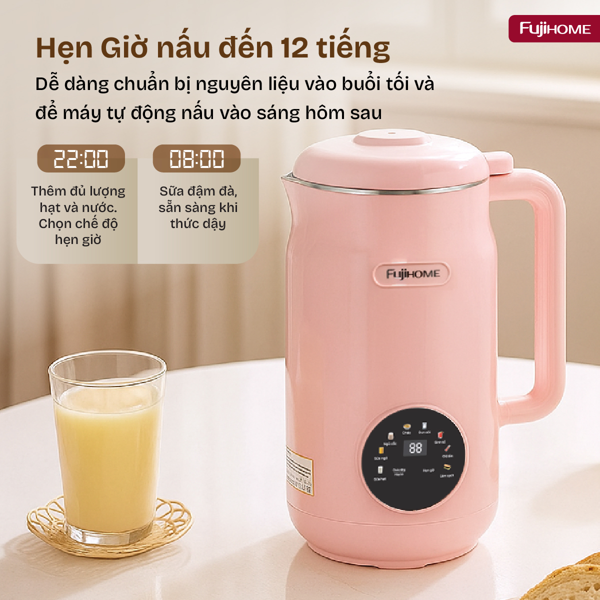 Máy làm sữa hạt đa năng Fujihome SM826
