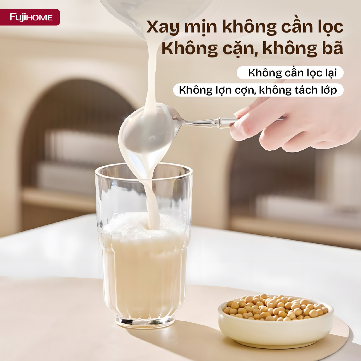 Máy làm sữa hạt đa năng Fujihome SM826