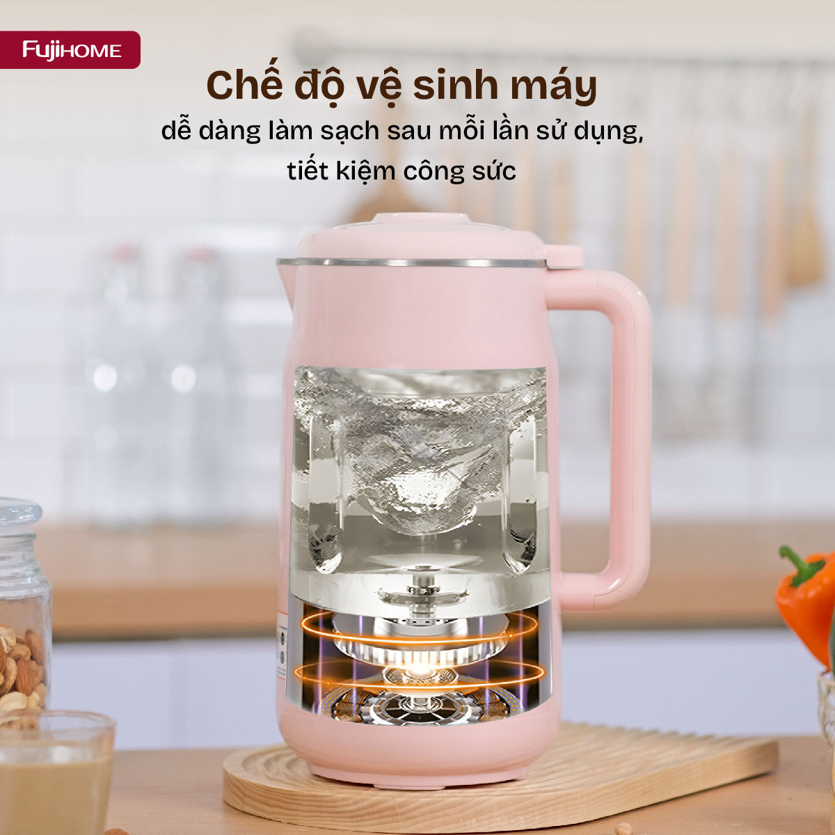 Máy làm sữa hạt đa năng Fujihome SM826