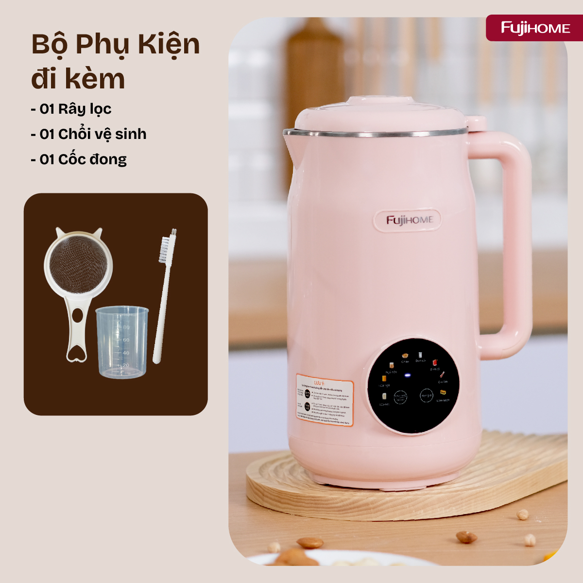 Máy làm sữa hạt đa năng Fujihome SM826