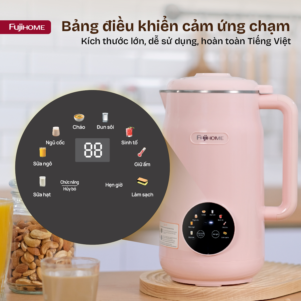 Máy làm sữa hạt đa năng Fujihome SM826